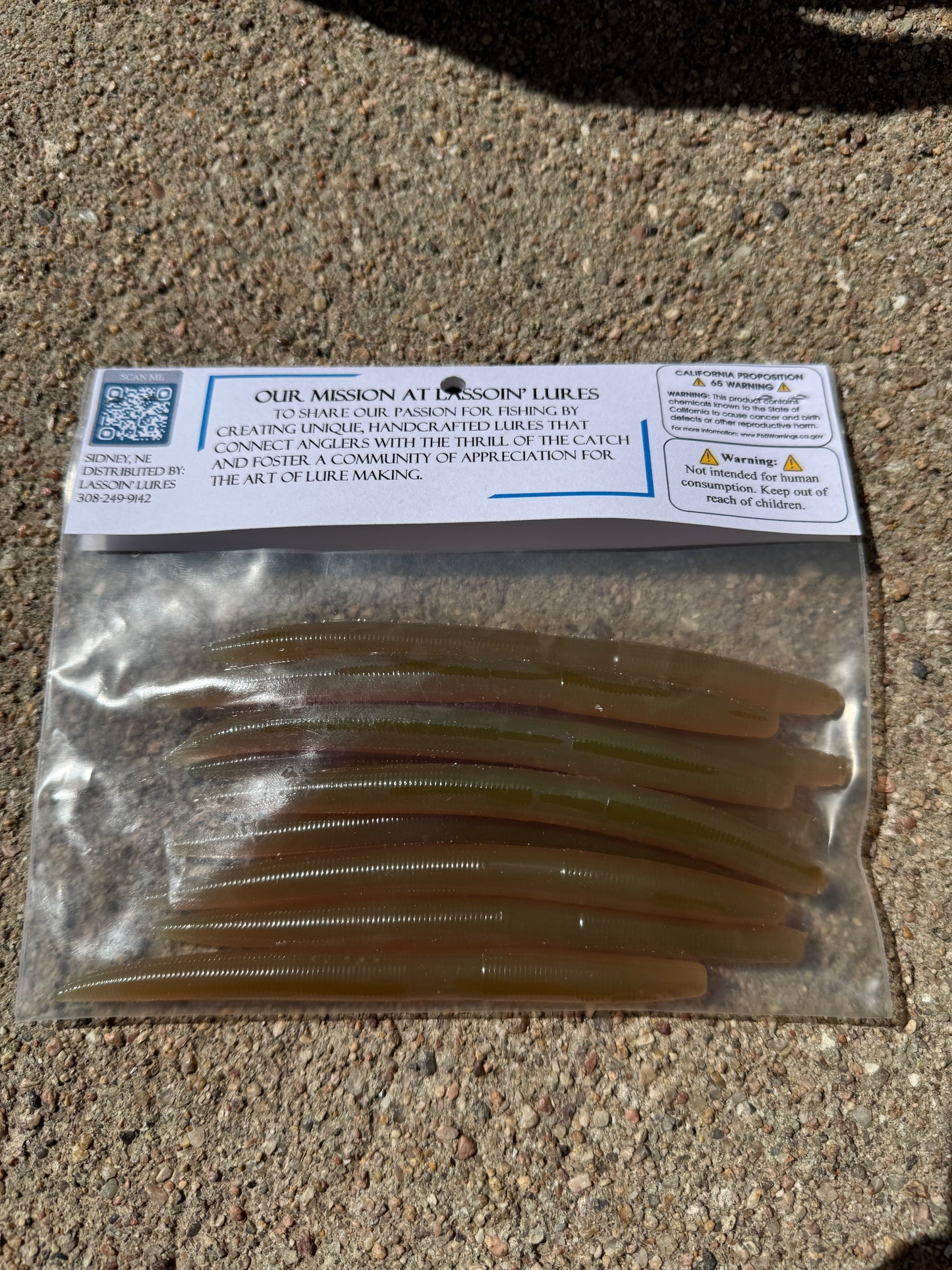 5" Stick Worm | Motor Oil
