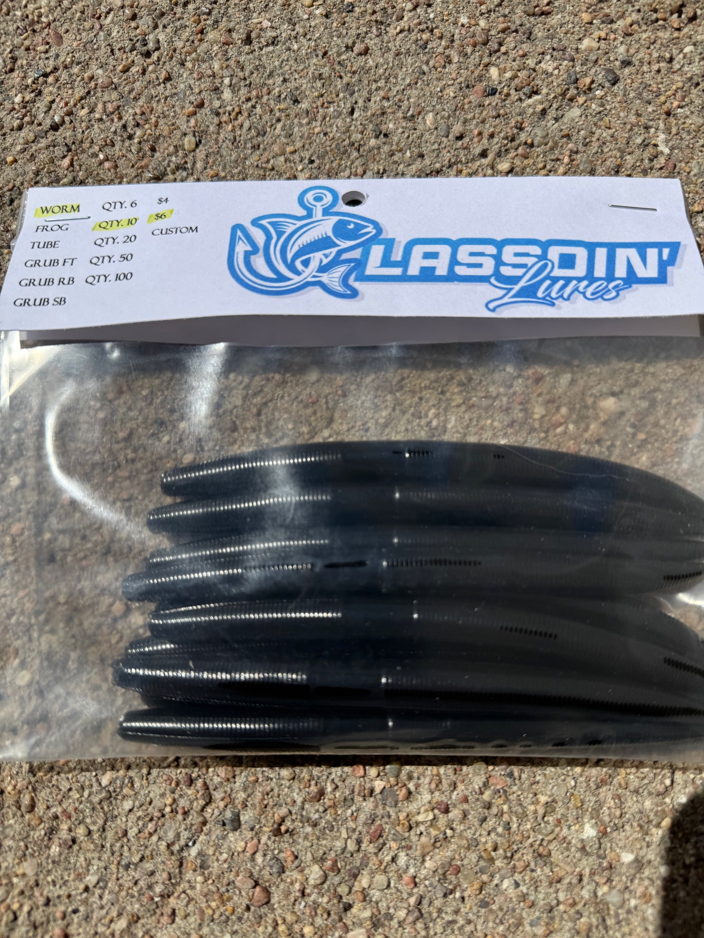 5" Stick Worm | Black