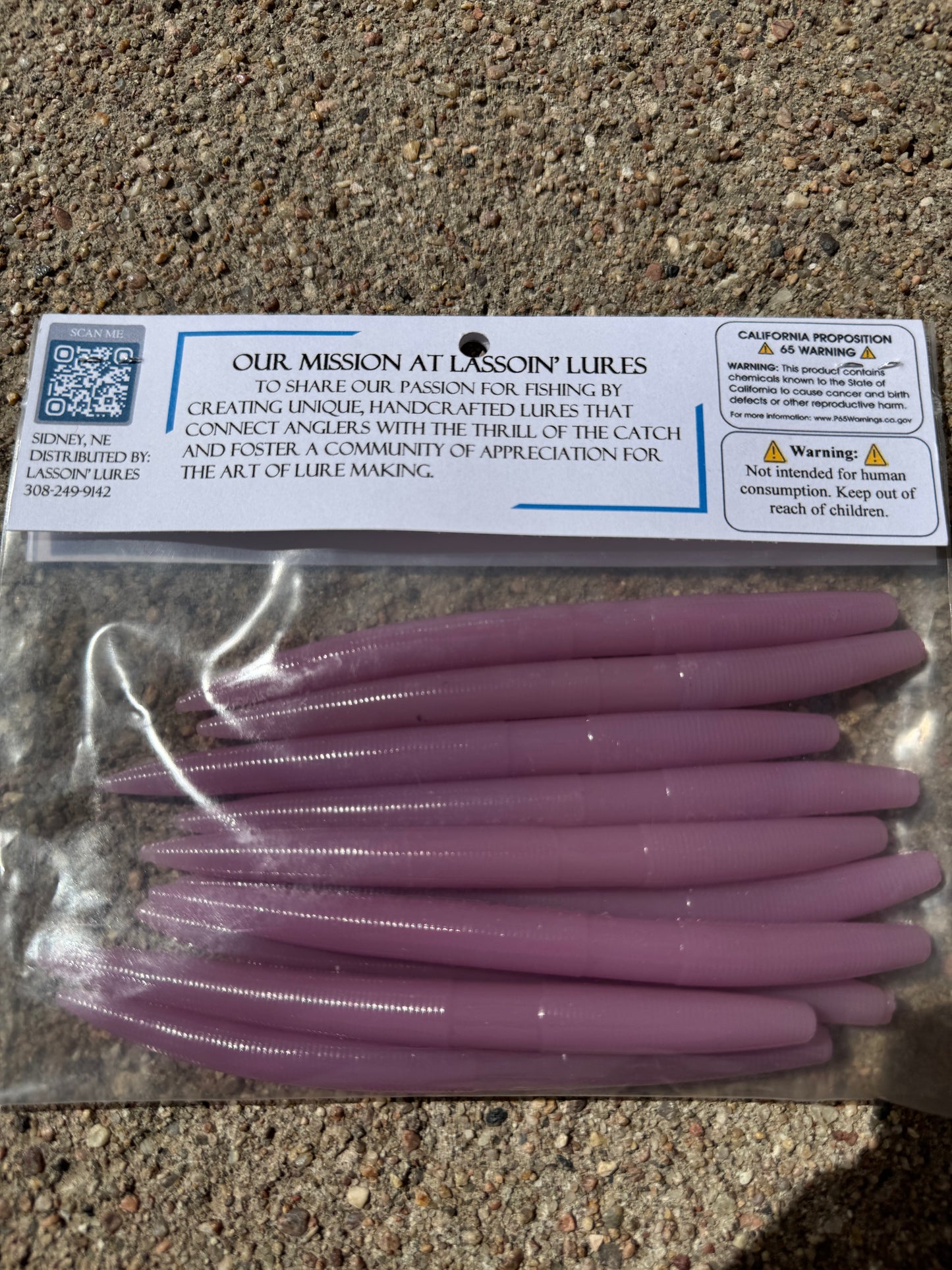 5" Stick Worm | Pink