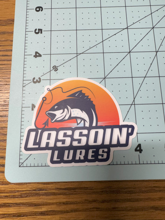 Lassoin' Lures Sticker | 4"x3"